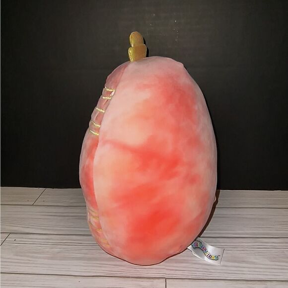 Squishmallows JOLLY the PINK Ornament Plush Stuffed Animal Tie Dye Orange 8 inch - Picture 5 of 7